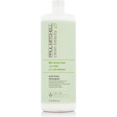 Paul Mitchell Clean Beauty Smooth Anti-Frizz Shampoo 1000 ml изглаждащ шампоан за непокорна и къдрава коса унисекс