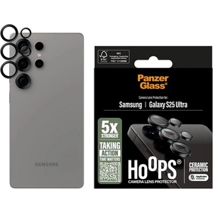 Panzer Samsung S25 Ultra PANZERGLASS HOOPS CERAMIC стъкло за защита на камерата 9H + подрамка TRANSFER PGRHOCEG38488 (PGRHOCEG38488)
