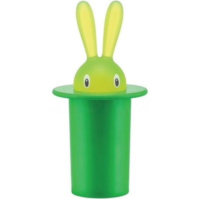 ALESSI stojan na párátka Magic Bunny zelený