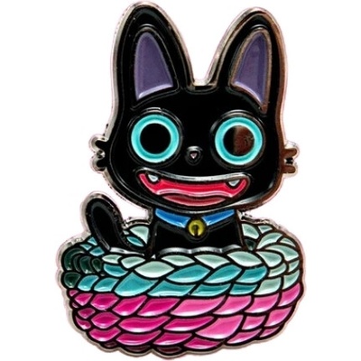 Leon Romer kovový pin Black Cat 33 mm