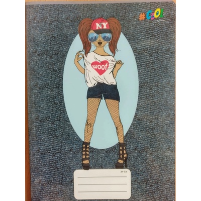VICTORIA Zošit A5 linajkový Animal fashion