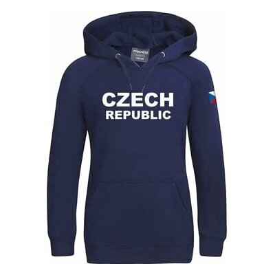 Fun Hoody Czech Jr juniorská mikina tm.modrá