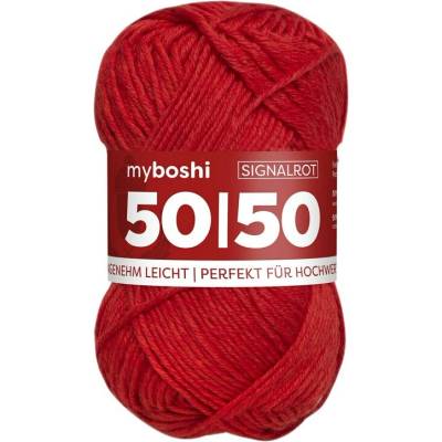 Příze myboshi 50/50 Signální červená