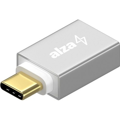 AlzaPower USB-C (M) to USB-A (F) 3.0 OTG strieborný APW-ADTCUA01S