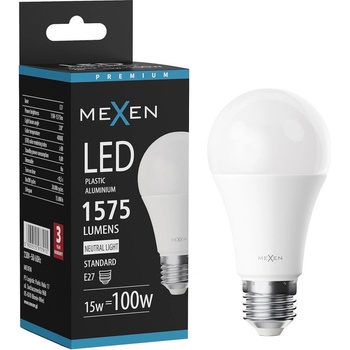 Mexen Nova LED крушка E27, A60, 15W, Неутрална - 4000K, 1575 lm - L100-E27-1540-01 (L100-E27-1540-01)