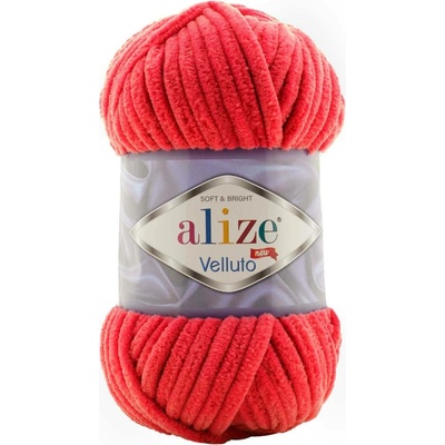 Alize příze Velluto 56 červená