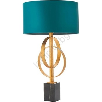 Endon Lighting 95221 - Настолна лампа 1xE27/10W/230V синя/месингова/черна (EN0546)