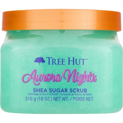 Tree Hut Shea Sugar Scrub cukrový peeling s bambuckým máslem Aurora Nights 510 g