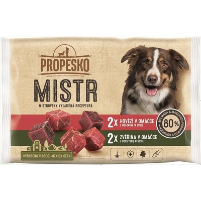Propesko Dog Mistr hovädzie divina v omáčke 4 x 85 g