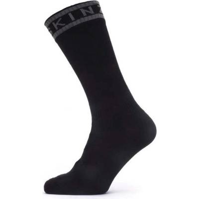 SealSkinz Nepremokavé ponožky Scoulton čierna/sivá