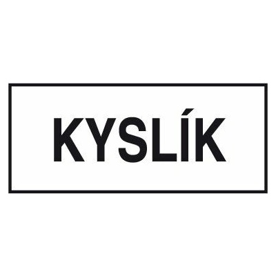 Doplňkový text - KYSLÍK, Fólie A4
