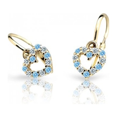 Cutie Jewellery detské náušnice zlaté C2157Z-Arctic Blue