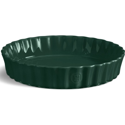 Emile Henry Форма за тарт дълбока 28 см, керамична, зелена (EH076028)