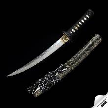 Japan Swords Juken & Japanese Tanto & T-10 Steel & Real Hitatsura Hamon