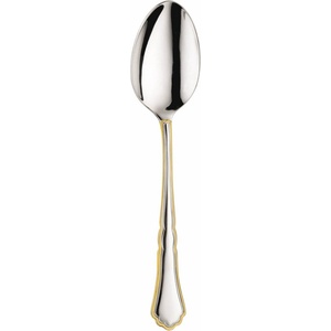 Pintinox Лъжичка за кафе SETTECENTO GOLD FILET 11 cm, сребърен / златен, неръждаема стомана, Pintinox (PIN20590008)