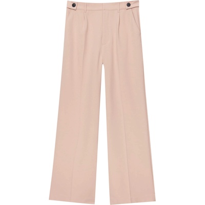 Pull&Bear Панталон с ръб розово, размер XS