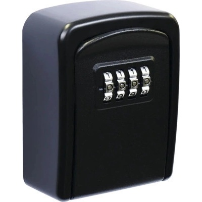 Bezpečnostná oceľová schránka KB,G9 čierna, 7,5 x 9,5 x 3,7 cm