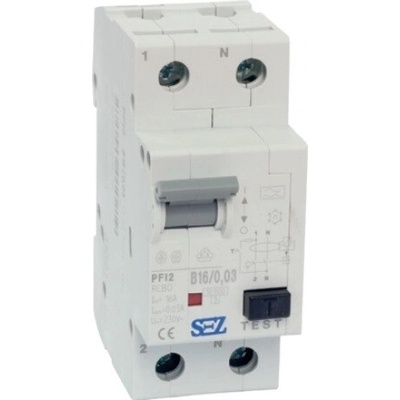 SEZ Krompachy Prúdový chránič PFI2 B10/0,03, 10 A, 230 V, typ A, PFI2 B 10/0,03