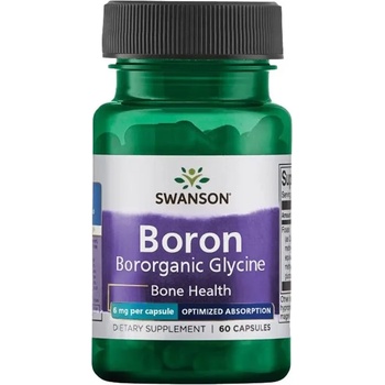 Swanson Boron Boroganic Glycine, 6 mg, 60 капсули, Swanson (SWU1028)