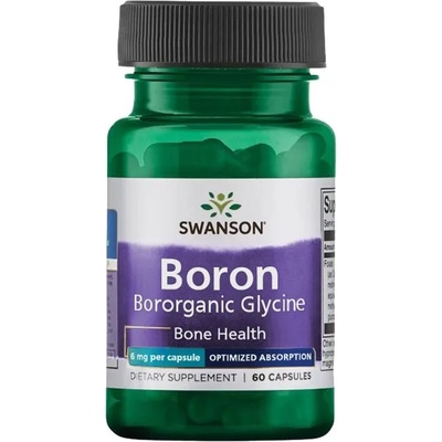 Swanson Boron Boroganic Glycine, 6 mg, 60 капсули, Swanson (SWU1028)