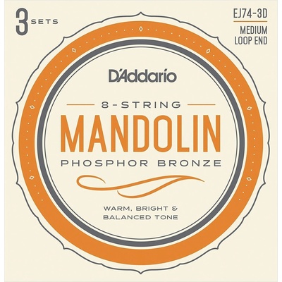D'Addario EJ74-3D Струни за мандолина (EJ74-3D)