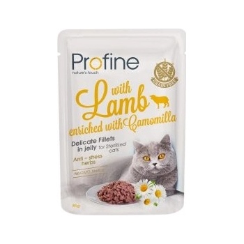 Profine Sterilized Cat pouch fillets in jelly with Lamb 85 g