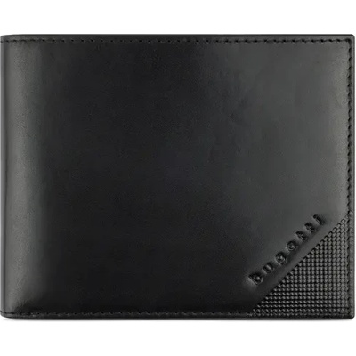 Bugatti Кожен портфейл Bugatti Nobile With Flap, черен (49 1254 01)