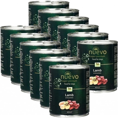 Nuevo Dog Adult Jehněčí s bramborem 12 x 800 g