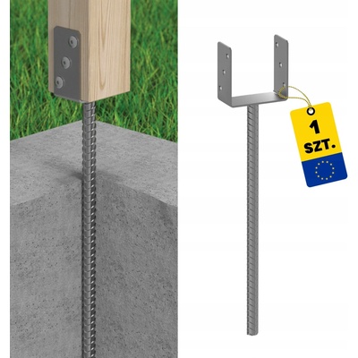 Domax patka sloupku U PS 100/500 101 x 60 x 124 x 500 x 4mm 480902