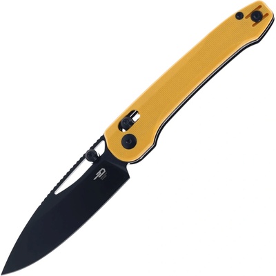 BESTECH Cobber 14C28N Black PVD with Yellow G10 handle BG68E