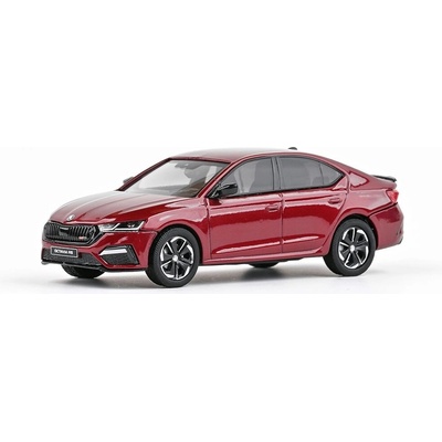 Abrex ŠKODA OCTAVIA IV RS SEDAN 2020 Červená Hotchilli Metalíza 1:43