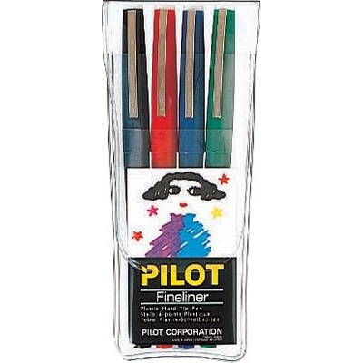 КОМПЛЕКТ ТЪНКОПИСЦИ pilot fineliner sw-ppf-s4 4ЦВ