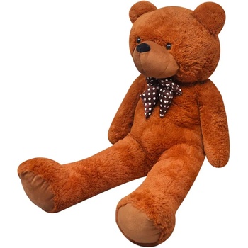 vidaXL Плюшена играчка мече, кафява, 242 см (80147)