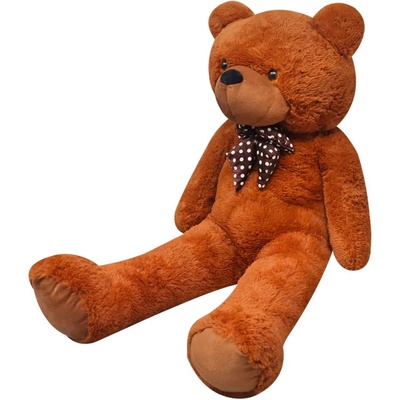 vidaXL Плюшена играчка мече, кафява, 242 см (80147)