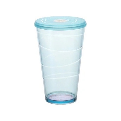 Tescoma Pohár s viečkom myDRINK oranžová 600ml