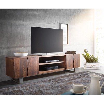 Delife Live Edge 200 cm 4 dvířka 2 přihrádky