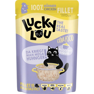 Lucky Lou Extra Food filé vo vývare kuracie 12 x 70 g