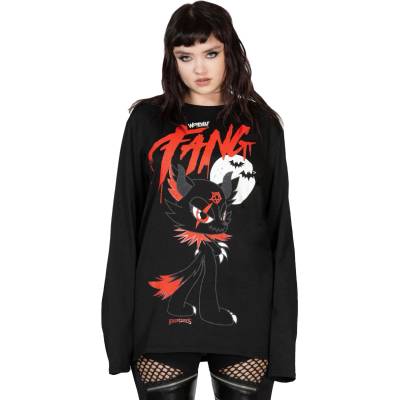 KILLSTAR унисекс тениска с дълъг ръкав KILLSTAR - Werewolf: Fang - черно- KSRA007376