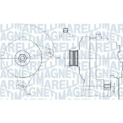 Alternátor MAGNETI MARELLI 063731665010