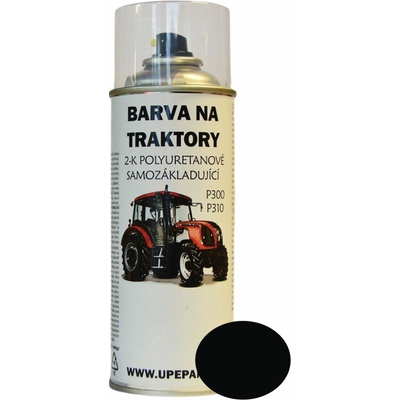 U PEPÁNKA s.r.o. BARVY NA TRAKTORY ZETOR ve spreji 2-K Polyuretan, ČERNÁ pololesklá 400ml Objem: 0,4L