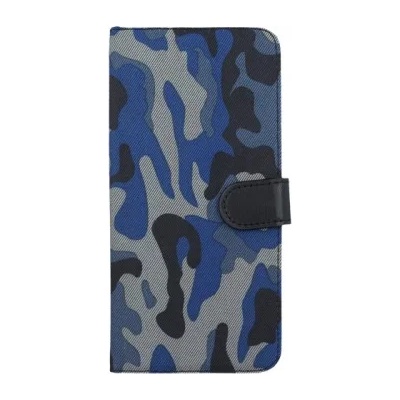 Samsung Страничен калъф тип тефтер за Samsung J710 J7 (2016) камуфлаж син