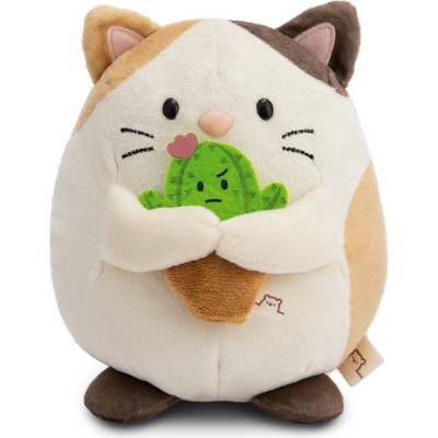 NICI MyMochi Kočička Angy s kaktusem v dárkovém balení 16 cm