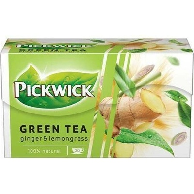 PICKWICK Zelený čaj zázvor a citronová tráva 20 x 1,5 g