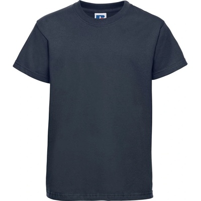 Russell Athletic 180B / Детска тениска с къс ръкав, 100% памук - тъмносиня 116 (10180B290a4)