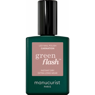Manucurist Green Flash LED gel lak na nehty - Carnation (15 ml)