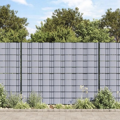 zahrada-XL Zahradní zástěna PVC 70 x 0,19 světle šedá