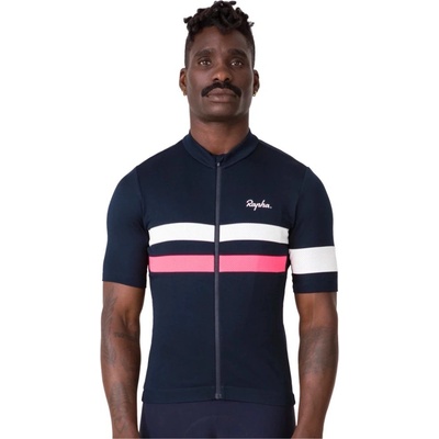 Rapha Men's Brevet Dark Navy/High-Vis Pink/White – Zboží Mobilmania