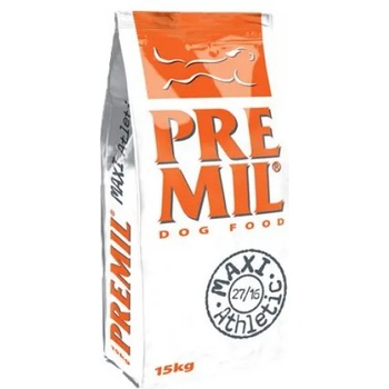 Image 1 of PREMIL Premium Maxi Athletic 27/16 - пълноценна храна за възрастни кучета от средни и големи породи, с пилешко, свинско и говеждо месо, 15 кг - Сърбия