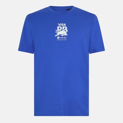 Hugo Тениска Hugo X Racing Bulls T-Shirt - Medium Blue