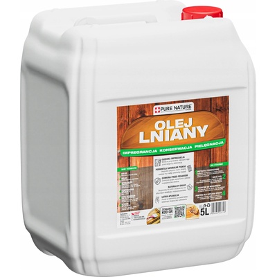 Olej na dřevo Pure Nature 5 l slámový, voděodolný, olejivzdorný